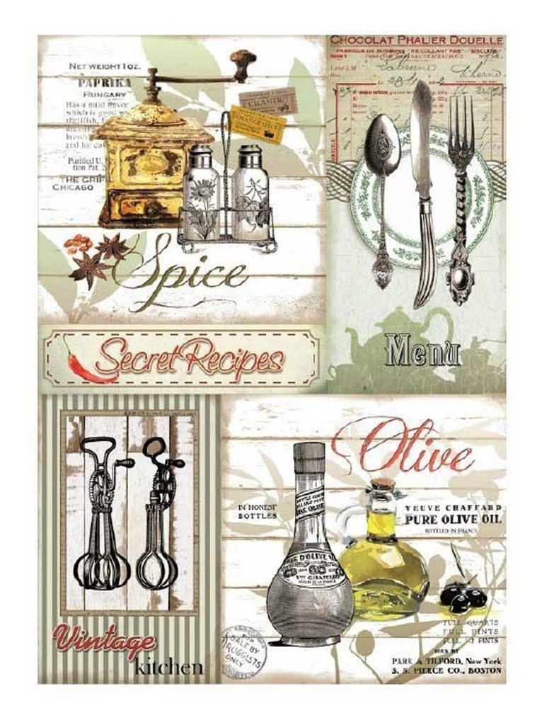 PAPEL ARROZ SECRET RECIPES ACEITE MODELO 371 (1 UNIDAD, 30 X 41 CM)