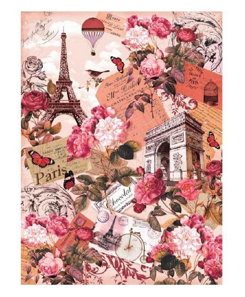 PAPEL ARROZ PARÍS ROSA MODELO 369 (1 UNIDAD, 30 X 41 CM)