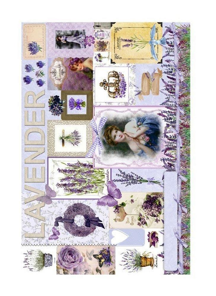 PAPEL ARROZ LAVANDA MODELO 531 (1 UNIDAD, 30 X 41 CM)