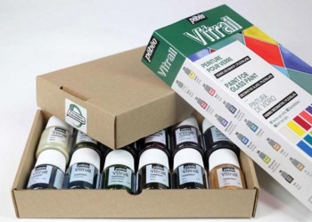 PEBEO SET INICIACIÓN VITRAIL PINTURA DE VIDRIO 12X20 ML