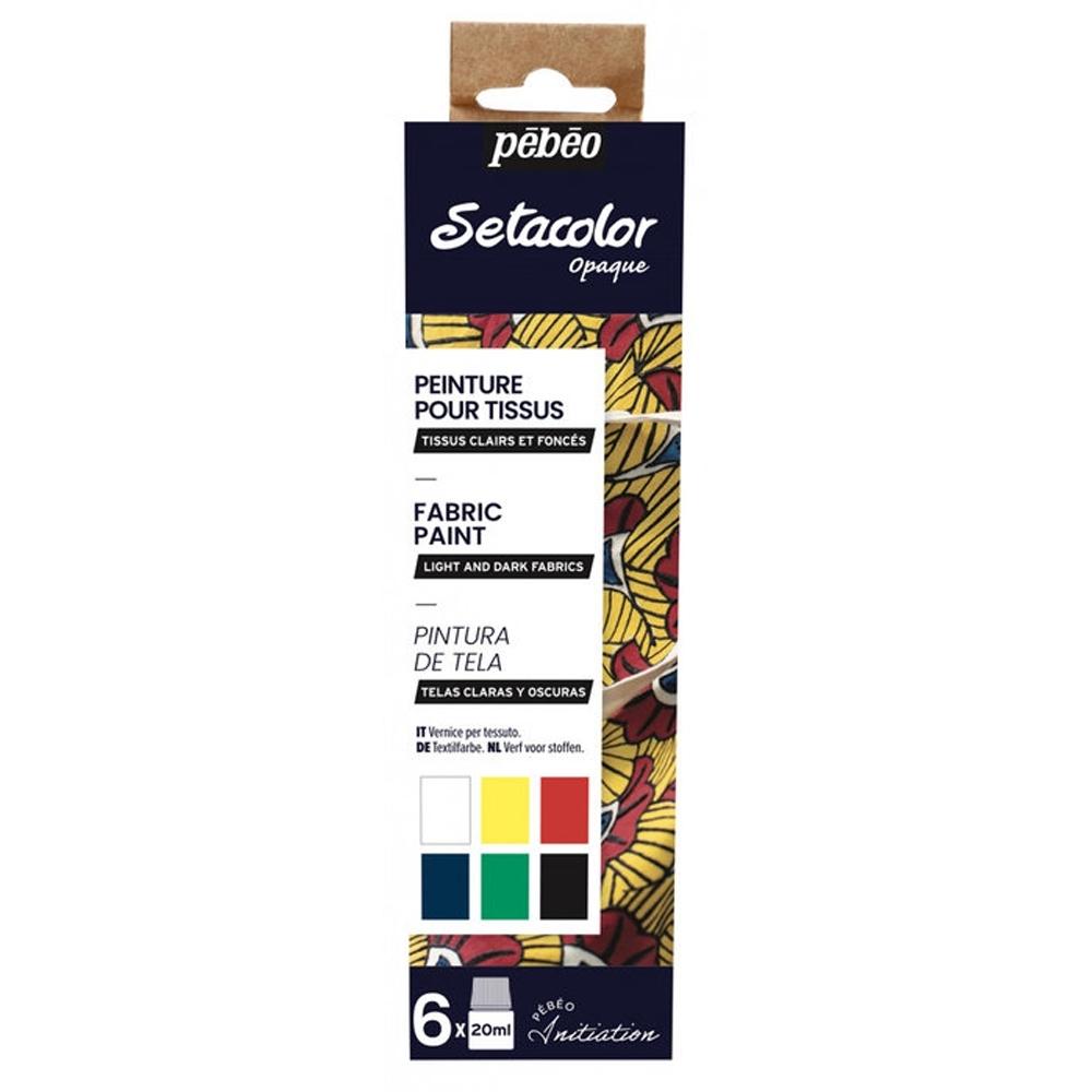 PEBEO SETACOLOR SET INICIACIÓN TELA 6X20 ML