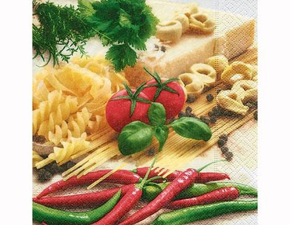 SERVILLETA DECORATIVA PASTA TIME 1 UNIDAD REF.3015