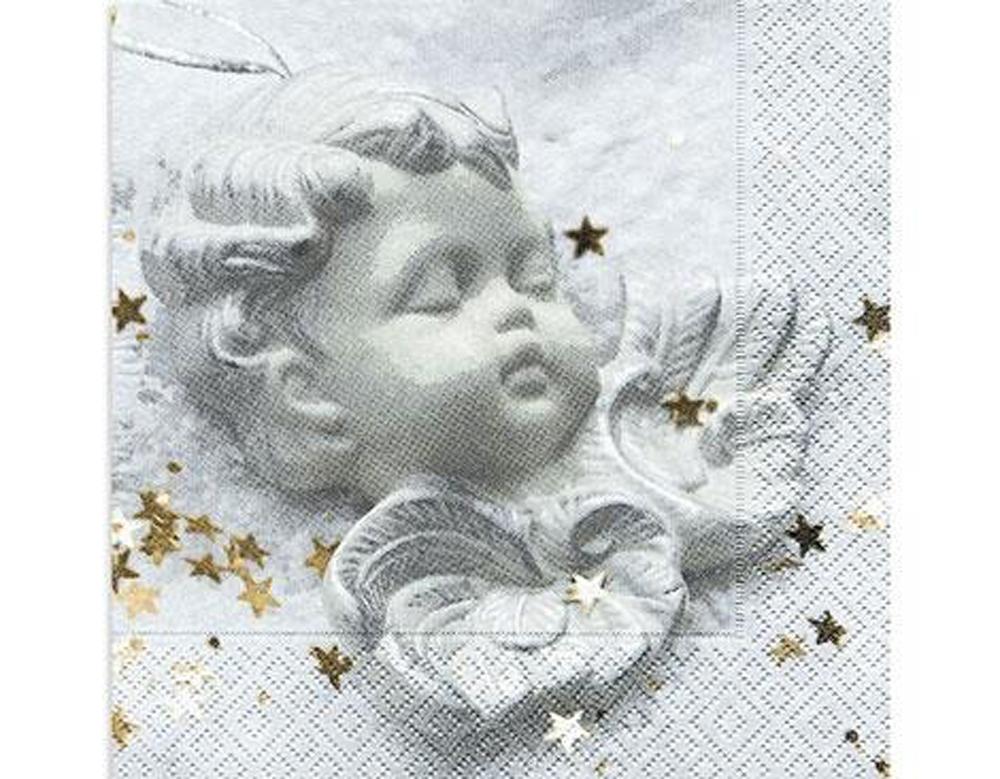 SERVILLETA DECORATIVA ÁNGEL DE MÁRMOL 1 UNIDAD REF.3020