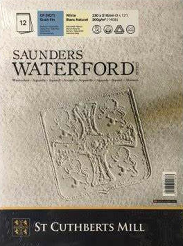 SAUNDERS WATERFORD BLOC ACUARELA G. FINO 12H 300 GR. (ENCOLADO 1 LADO)