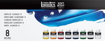 LIQUITEX SET ACRÍLICO SOFT BODY 8 X 59 ML
