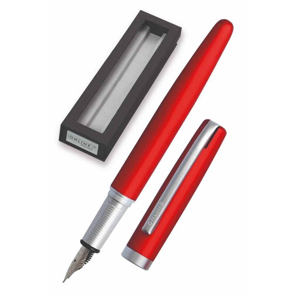 PLUMA ESTILOGRÁFICA ONLINE ELEGANZA ROJO SATIN 34638