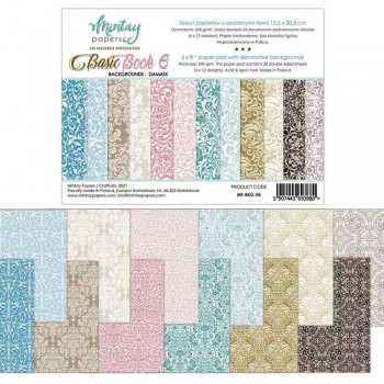 MINTAY PAPERS LIBRO RECORTES SCRAPBOOKING DAMASK 15,2 X 20,3 CM