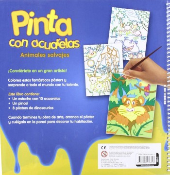ANIMALES SALVAJES (PINTA CON ACUARELAS)
