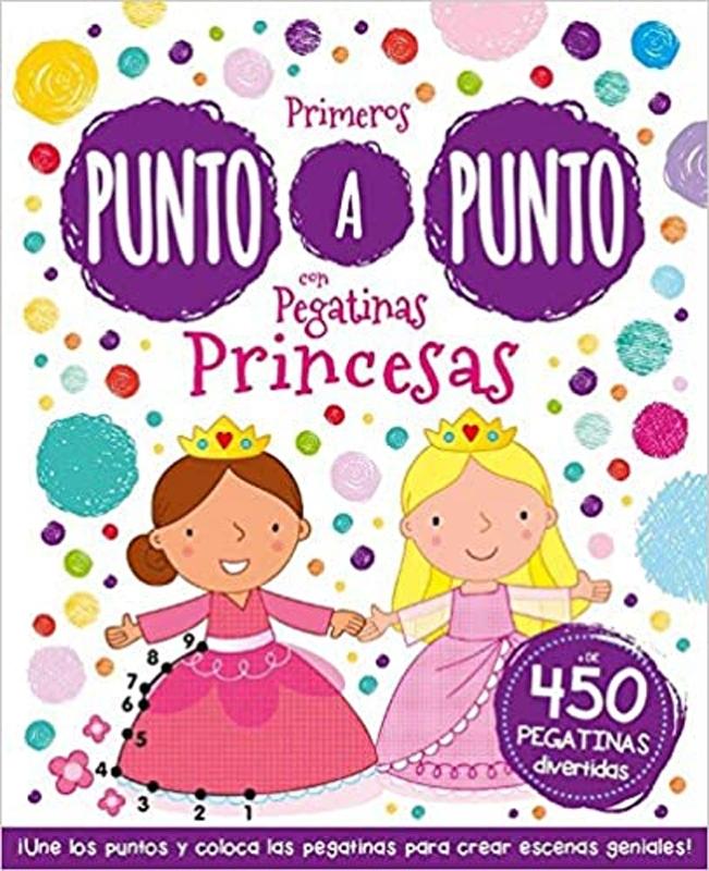 PUNTO A PUNTO CON PEGATINAS PRINCESAS