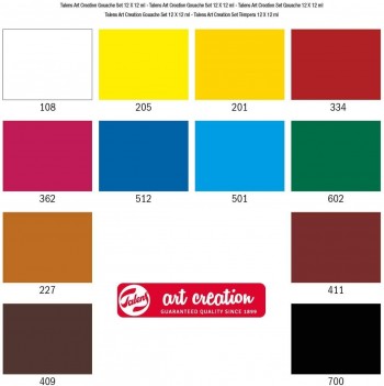 TALENS ART CREATION CAJA TUBOS GOUACHE 12 ML