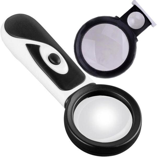DISMOER LUPA DE MANO DOBLE AUMENTO LED