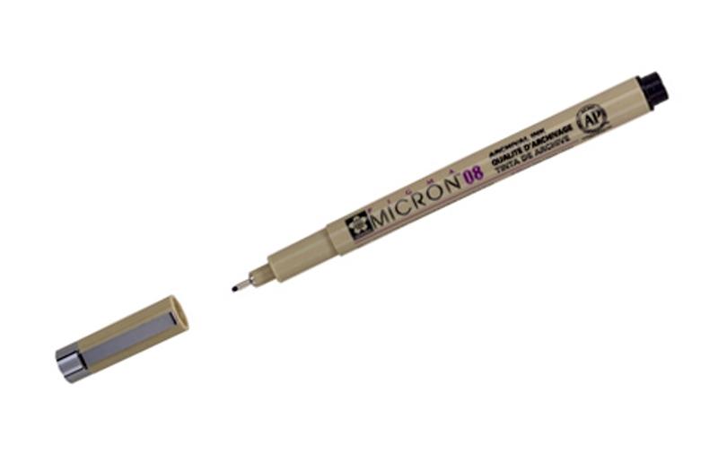 SAKURA ROTULADOR CALIBRADO PIGMA MICRON 08 PUNTA 0,5 MM NEGRO