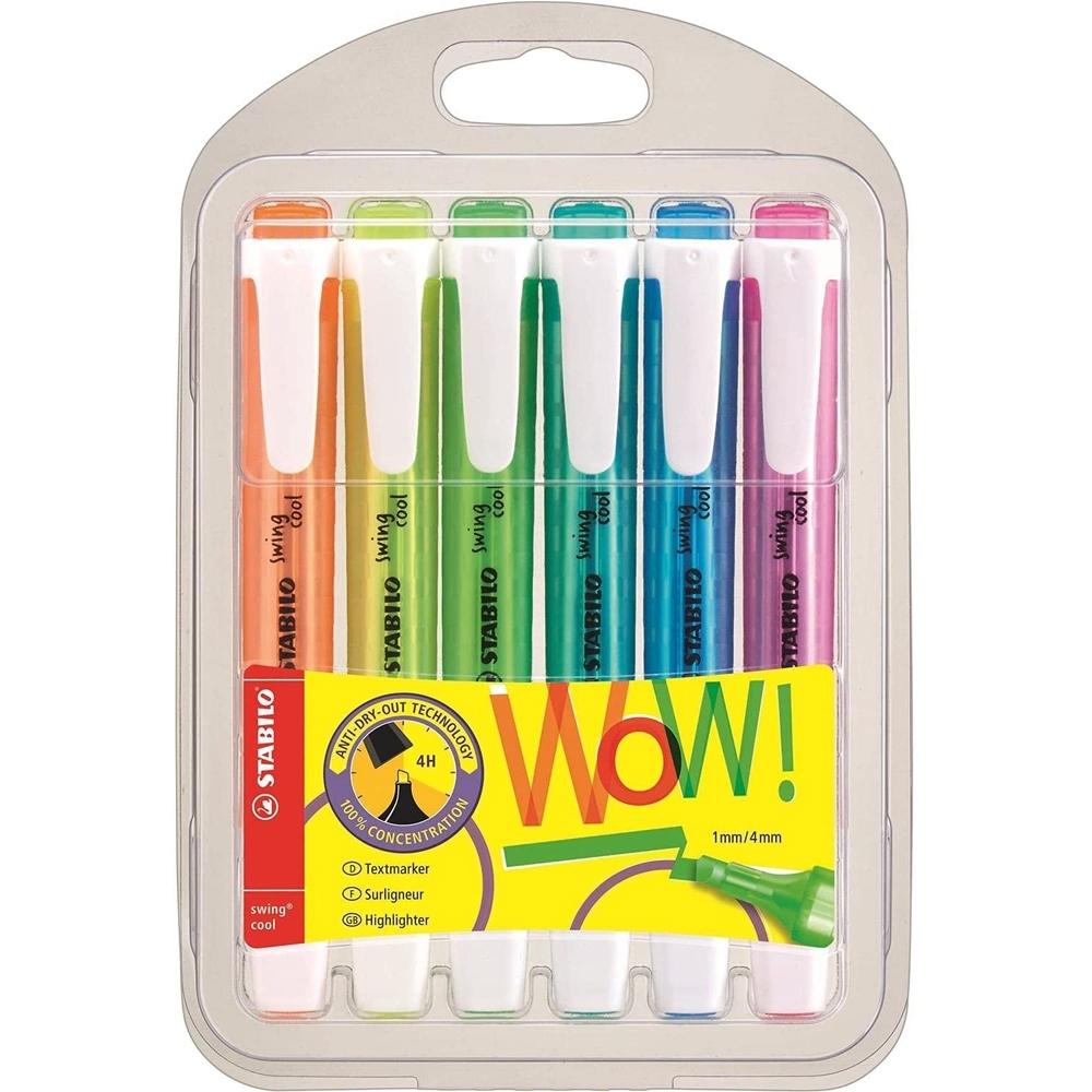 STABILO BLÍSTER 6 MARCADORES SWING COOL FLUORESCENTES