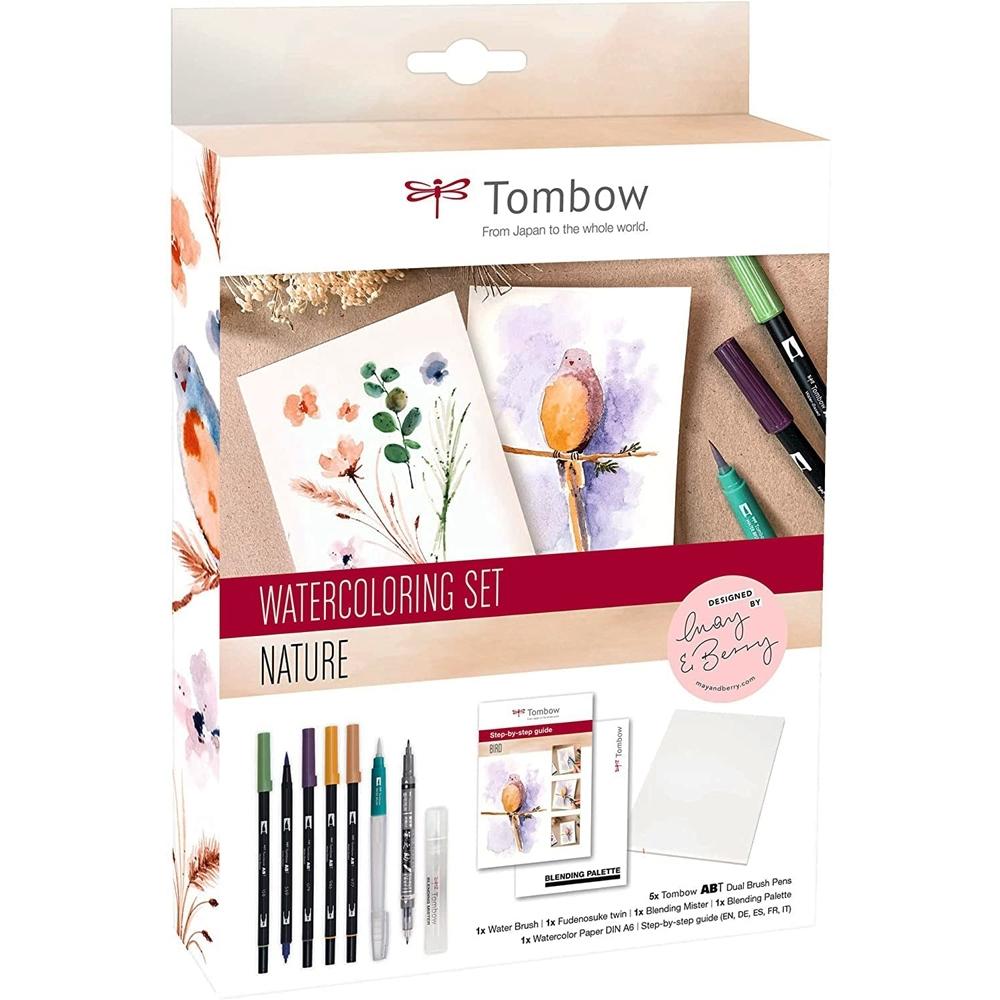 TOMBOW WATERCOLORING SET NATURE