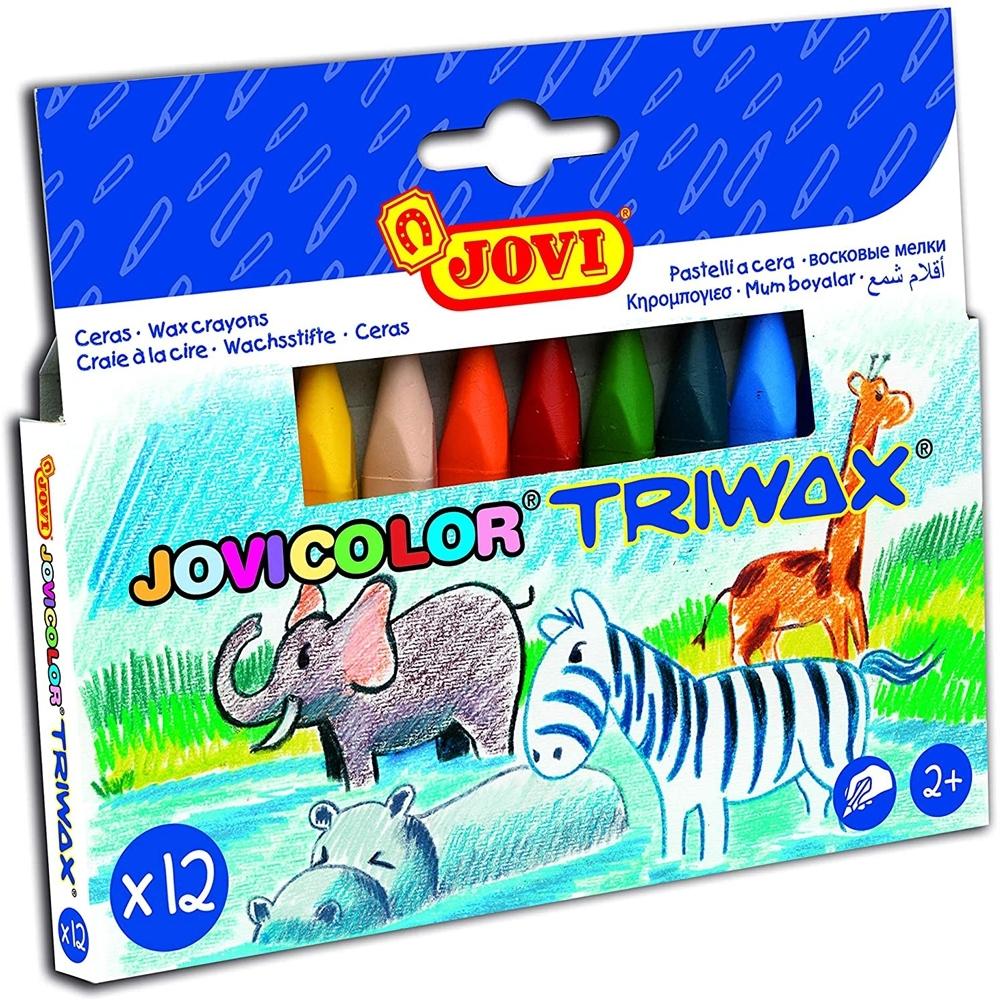 JOVI ESTUCHE TRIWAX 12 CERAS TRIANGULARES