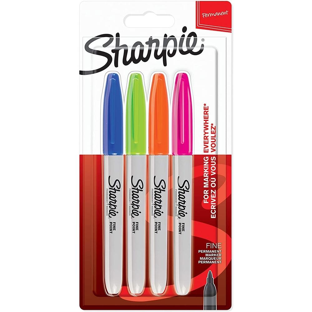 SHARPIE BLÍSTER 4 ROTULADORES PERMANENTES COLORES FANTASÍA