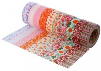 SET 10 CINTAS WASHI TAPE SERIE FLORAL