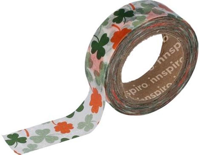 CINTA MASKING TAPE WASHI TRÉBOL 15MMX10M