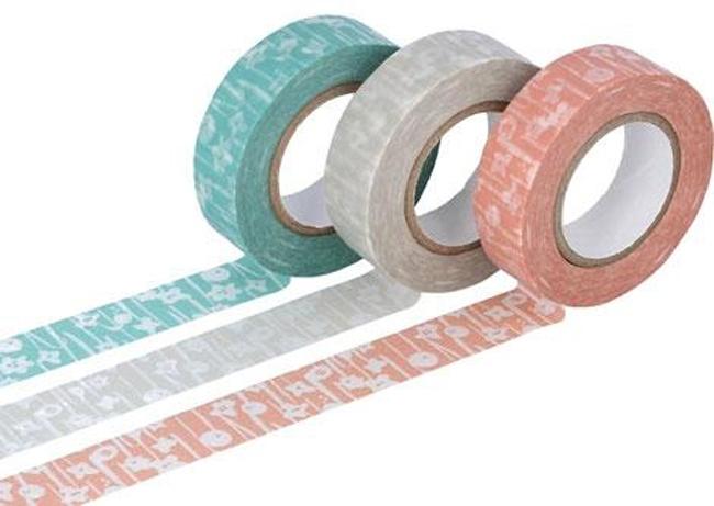 SET 3 WASHI TAPE SMALL FLOWER