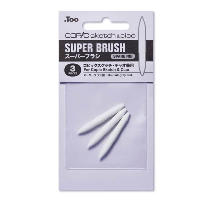 COPIC SKETCH/CIAO PACK RECAMBIO 3 PUNTAS SUPER BRUSH