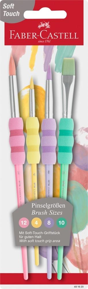 FABER-CASTELL BLÍSTER 4 PINCELES SUAVES