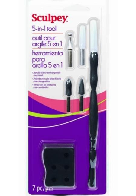 SCULPEY SET HERRAMIENTAS PARA ARCILLA 5 EN 1