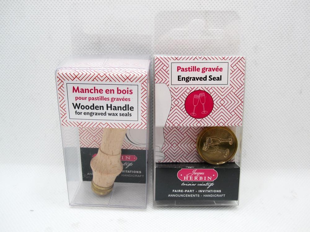 BLÍSTER MANGO DE MADERA Y SELLO LACRE