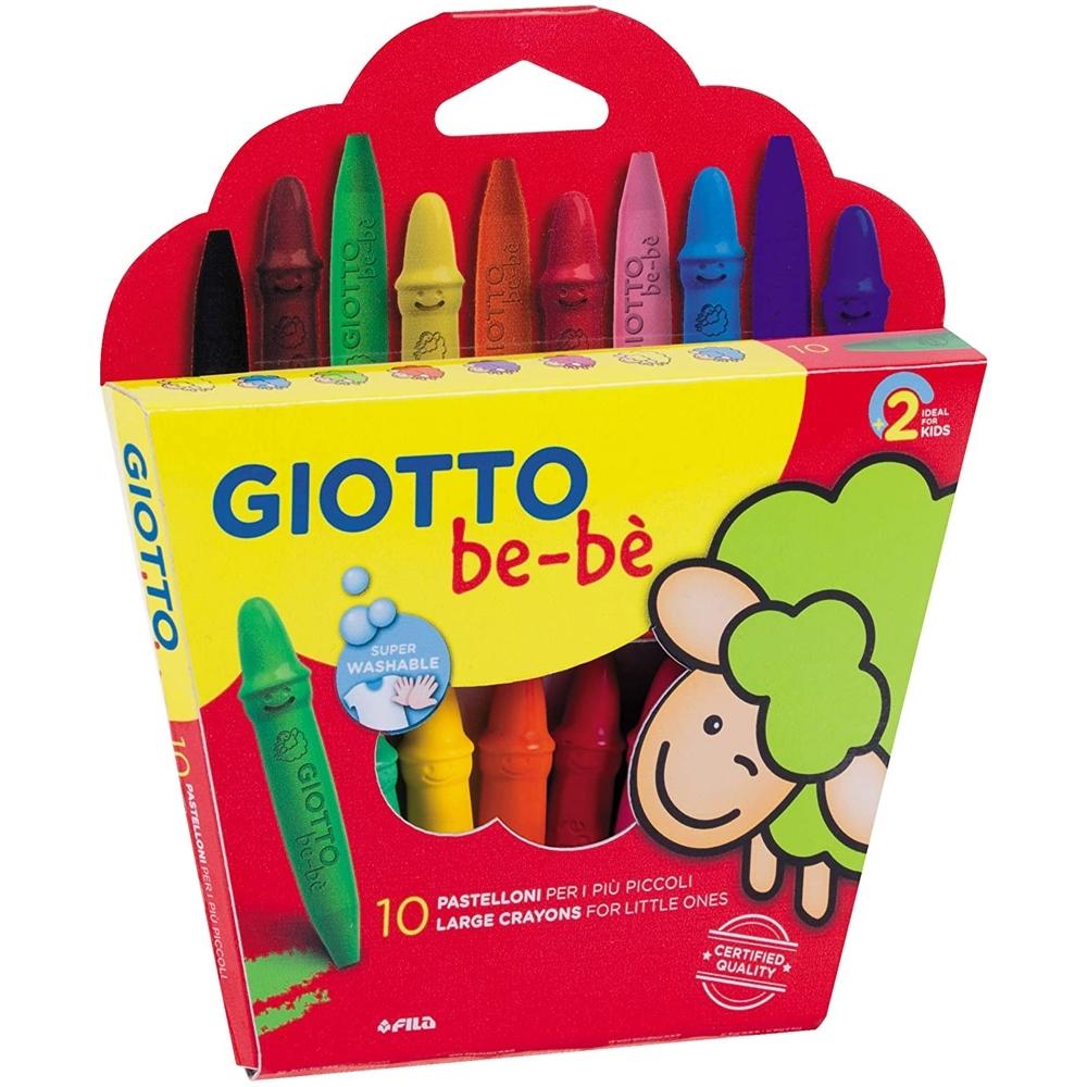 GIOTTO BEBÉ SET 10 CERAS COLORES SURTIDOS + SACAPUNTAS