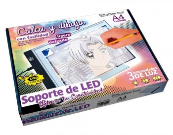 SOPORTE CON LUZ LED A4 PARA DIBUJAR