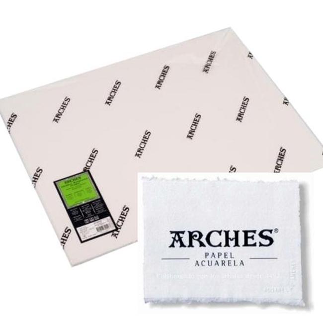 ARCHES PAPEL DE ACUARELA GRANO FINO PACK 10 PLIEGOS 300 GR 56X76CM
