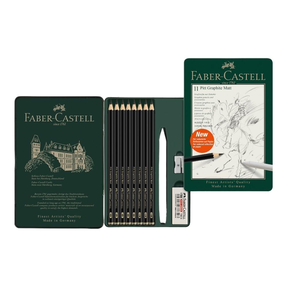SET PITT GRAFITO MATE 11 PIEZAS