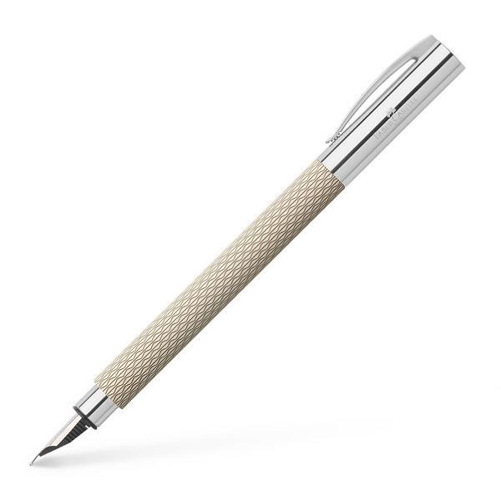 FABER-CASTELL PLUMA ESTILOGRÁFICA AMBITION ARENA BLANCA M