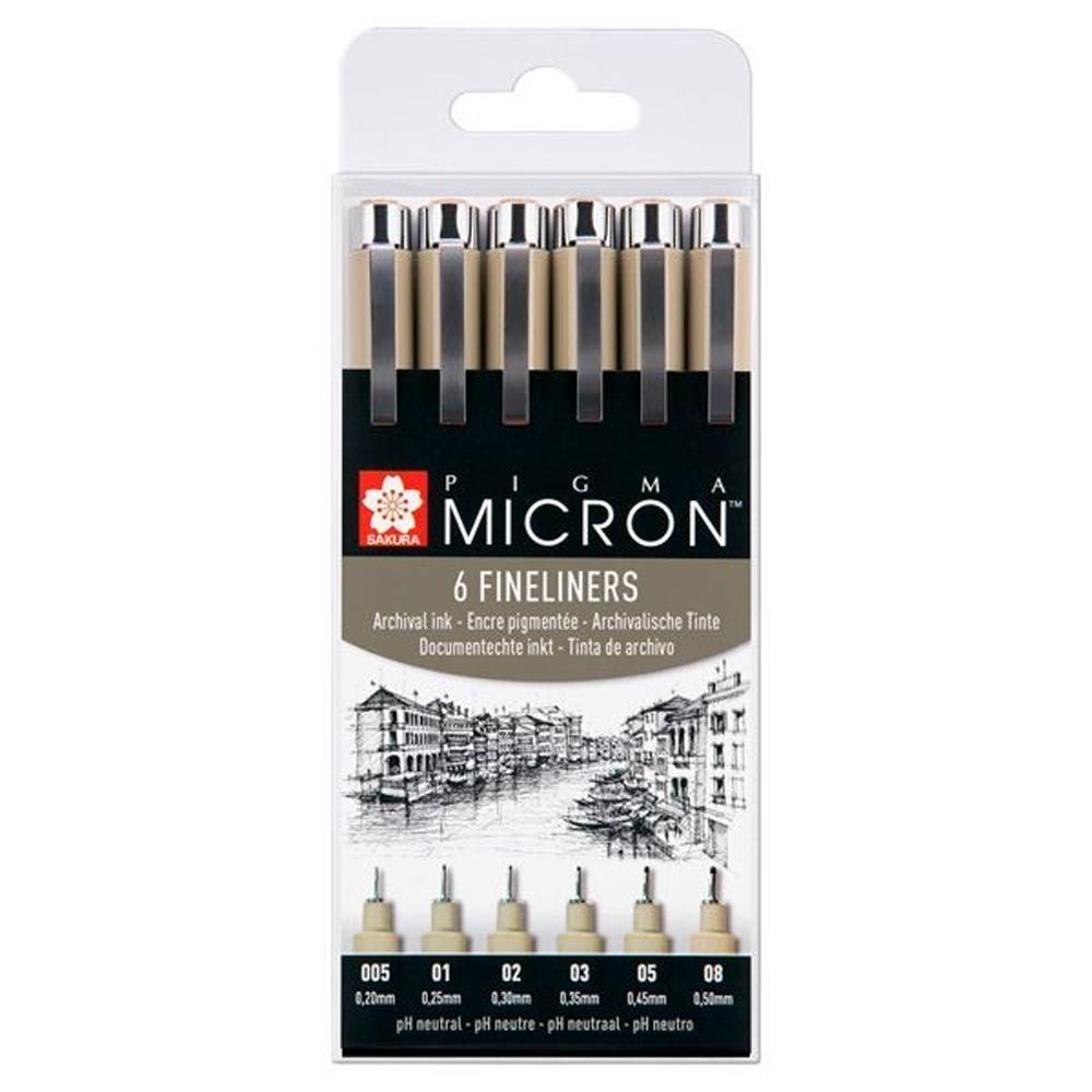 PIGMA MICRON NEGRO ESTUCHE 6