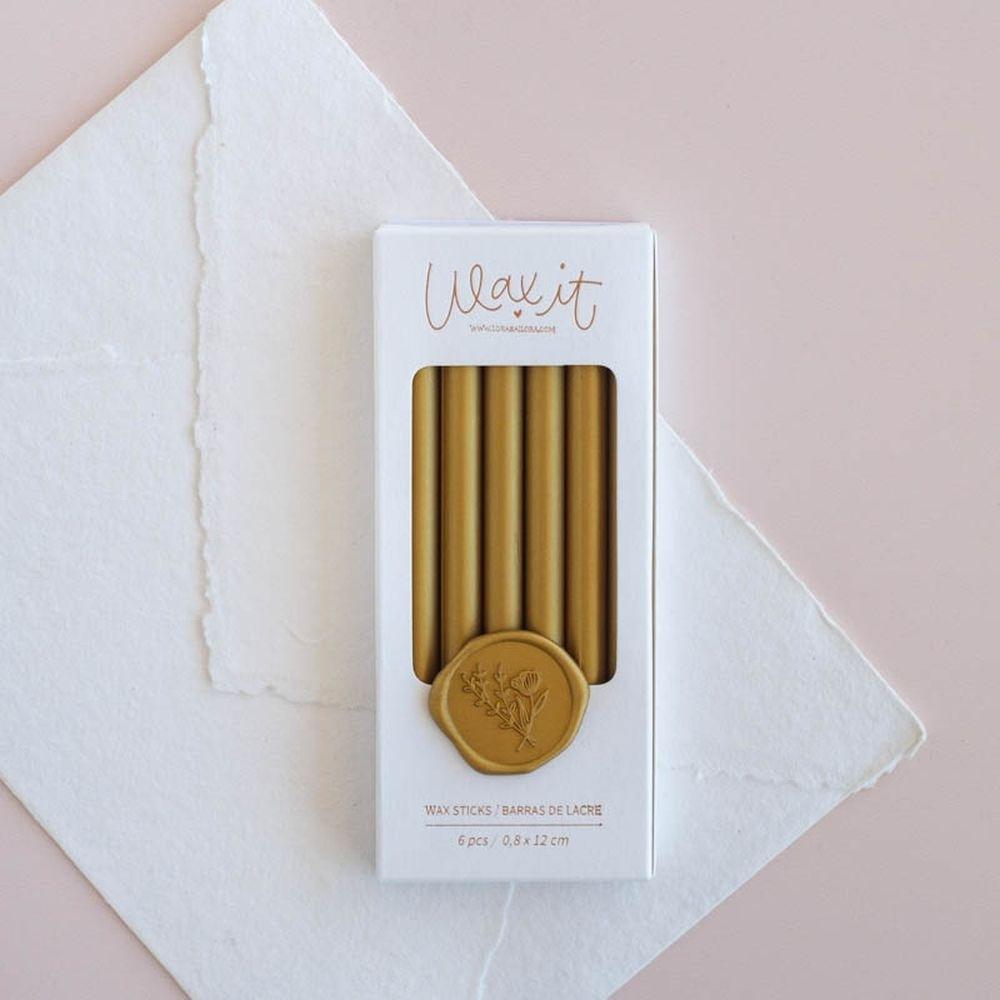 LACRE WAX IT DORADO 6 UNID