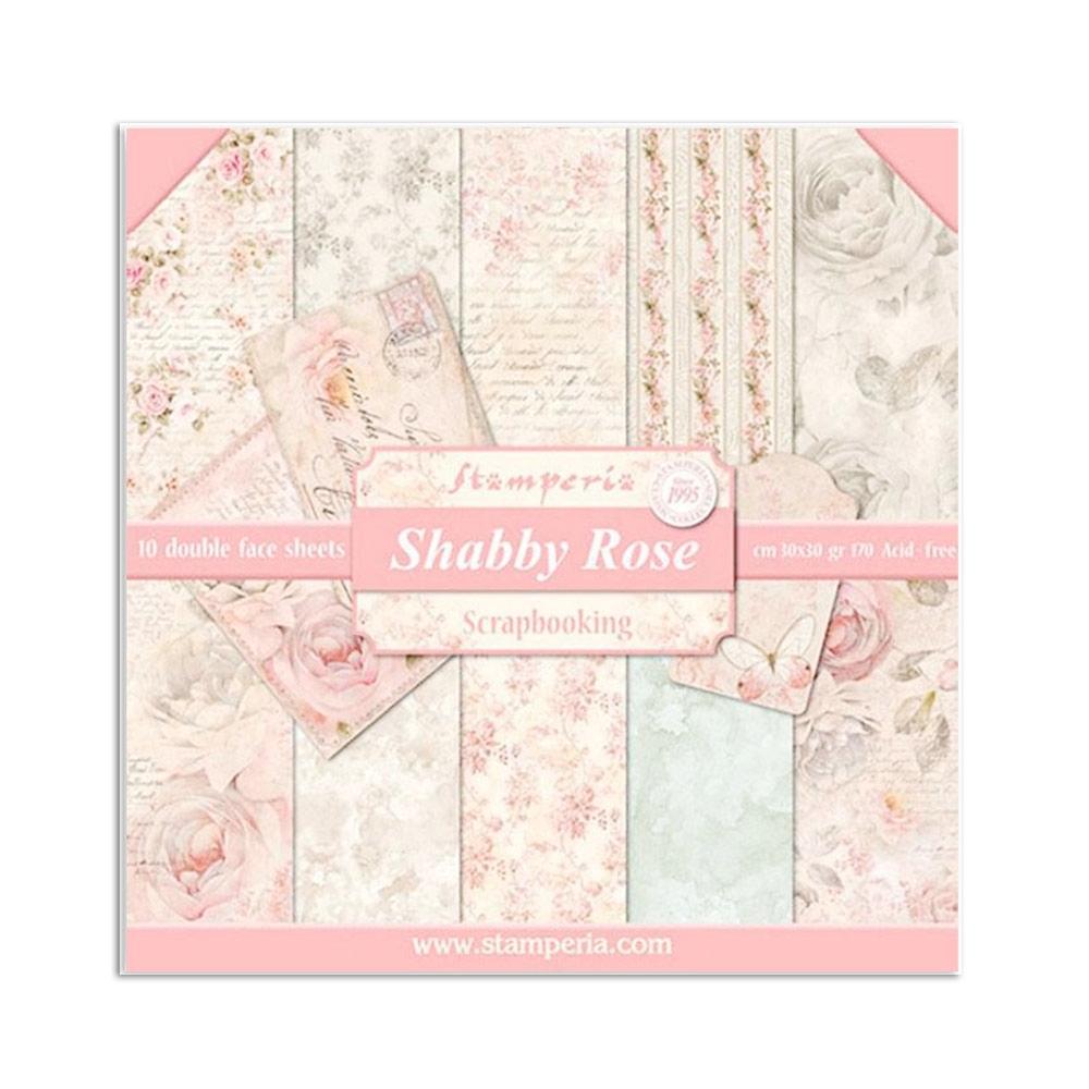 STAMPERIA COLECCIÓN SCRAP 30,5X30,5 SHABBY ROSE