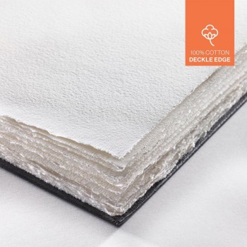 HAHNEMUHLE ACUARELA BLOCK DECKLE EDGE 250G