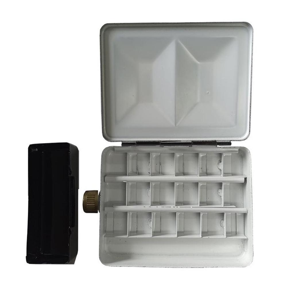 CAJA ACUARELA VACIA METAL CON DEPÓSITO
