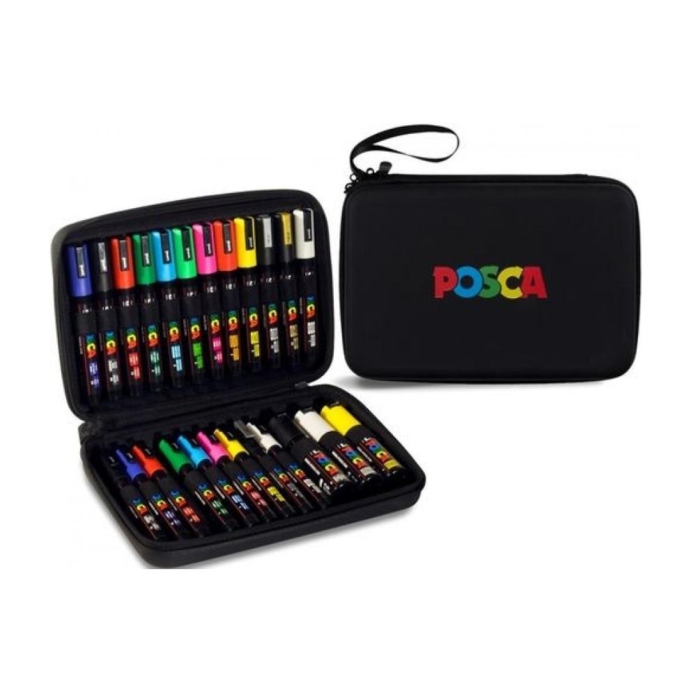 POSCA ESTUCHE CREMALLERA 24 PZS