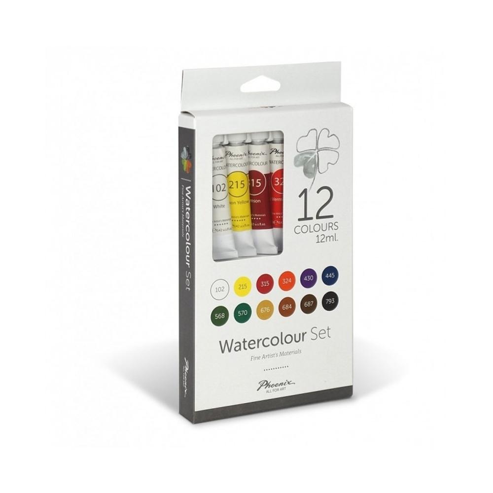 PHOENIX SET ACUARELA 12ml x 12