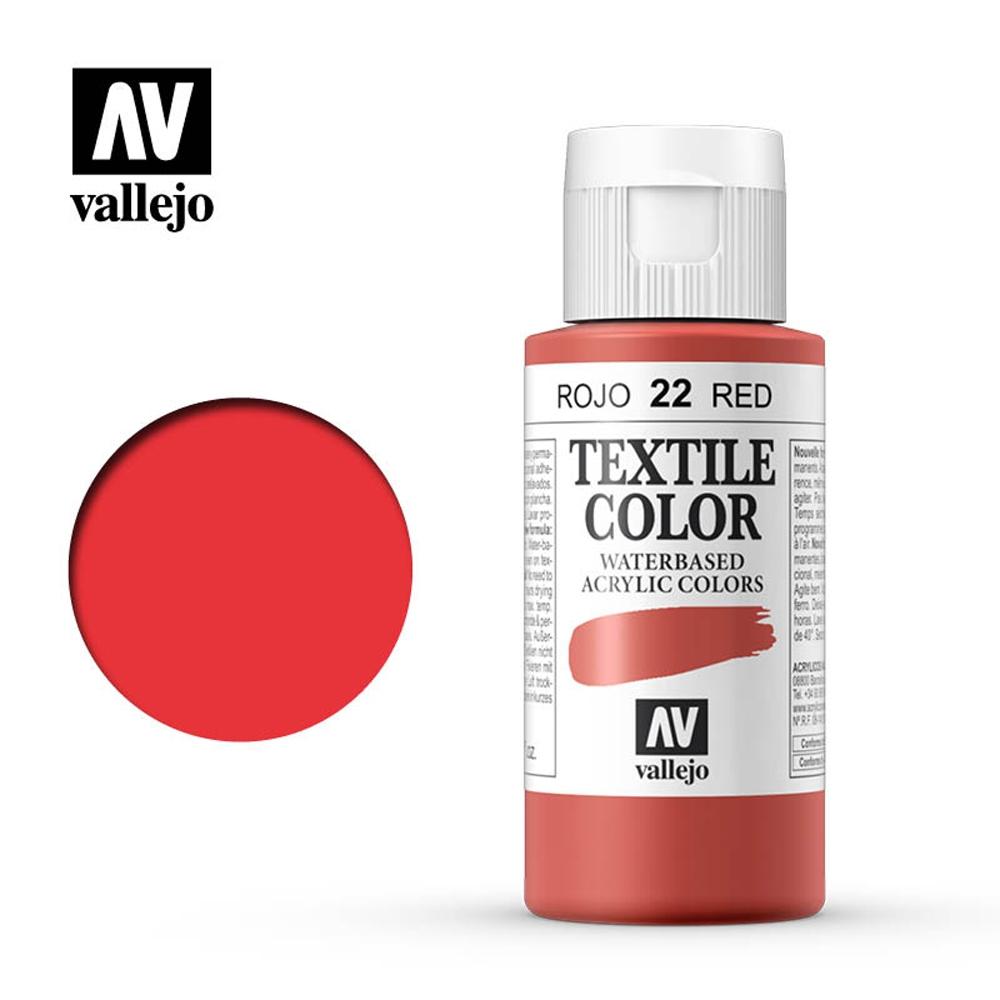 Textil Color 22 Rojo (Opaco) 60 ml.