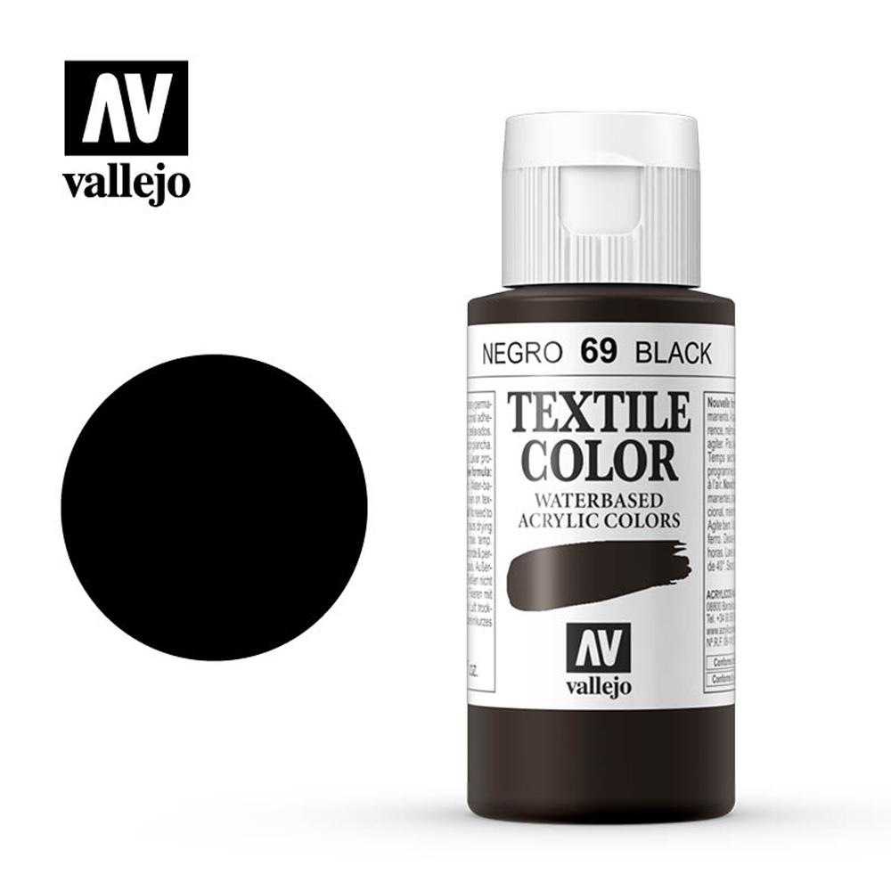 Textil Color 69  Negro (Opaco) 60 ml
